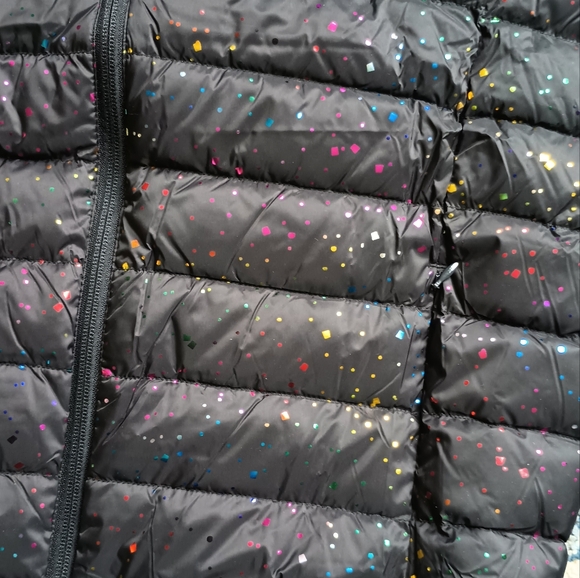 Eddie Bauer sparkly black puffy - Picture 2 of 5